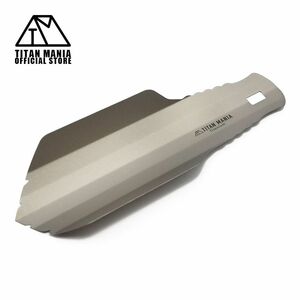 TITAN MANIA titanium mania spade wide width titanium made light weight strong small size shovel hand spade trowel outdoor convenience disaster prevention camp supplies 