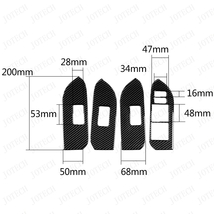 トヨタ 150系 ランドクルーザープラド 　リアルカーボン製　ウインドウスイッチパネル　4枚セット_画像5