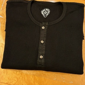 クロムハーツ chrome hearts chプラス 925 ヘンリーネック 長袖 ワッフル地 ロンT 未使用品 CHROME HEARTS クロムハーツ ロンTの画像10