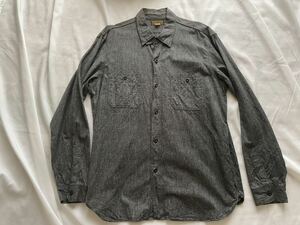 フリーホイーラーズ Neal WORK SHIRT BLACK PEPPER CHAMBRAY 中古美品　17H 17.5