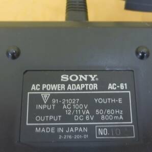 ☆3185 SONY ソニー AC POWER ADAPTOR AC-61 C-D5(M) WM-D6(C)用 ACアダプター ジャンク品扱いの画像3