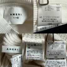 AmeriVINTAGE アメリヴィンテージ 20W 4way muffler layered knit レイヤードニット リブニット ロングニット 白 ホワイト 編み上げ フリー_画像9