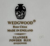 新品未使用◆WEDGWOOD ウェッジウッド　ユーランダー パウダー ブルー　ディナープレート　大皿　27cm 黒壺_画像7