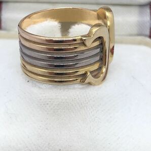 Cartier 2Cリングカルティエ 指輪 ビンテージ アクセサリー k18 750 YG PG WG 6.8g 12.5号 12号 13号 箱 本体C2 トリニティの画像5