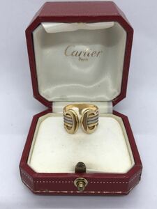 Cartier 2Cリングカルティエ 指輪 ビンテージ アクセサリー k18 750 YG PG WG 6.8g 12.5号　12号　13号　箱　本体C2 トリニティ