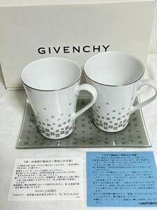 ★★未使用品★★ GIVENCHY ジバンシィ　トレー付き　ペアマグカップ マグカップ