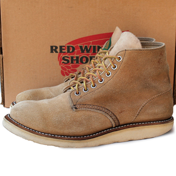 半円犬タグ★RED WING レッドウィング★6inch CLASSIC ROUND US8E=26 アイリッシュセッター 8167 スウェード USA製 メンズ p i-678