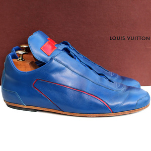 箱・保管袋・代え紐付き★LOUIS VUITTON ルイヴィトン★レザースニーカー 8=27 ST0022 ローカットスニーカー イタリア製 メンズ i-690