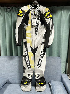 新品 RS TAICHI アールエスタイチ RACING SUIT レーシングスーツ 革ツナギ NXL072 GP-MAX R072 シルバーLサイズ MFJ公認 バイク サーキット