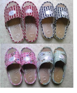  super-discount! health sandals *2 pairs set *M.L* length .. check * small flower * for lady 