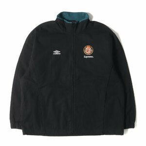 美品 Supreme シュプリーム 23AW UMBRO コットン リップストップ トラックジャケット Cotton Ripstop Track Jacket ブラック XL ブランド