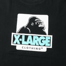 X-LARGE エクストララージ Tシャツ サイズ:M ゴリラロゴ クルーネック ロングスリーブTシャツ ブラック 黒 トップス カットソー 長袖_画像4
