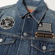 HYSTERIC GLAMOUR ヒステリックグラマー ジャケット サイズ:S 11SS SP加工 デニム ロッカーズ Ｇジャン トラッカージャケット インディゴ_画像4