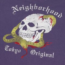 NEIGHBORHOOD ネイバーフッド Tシャツ サイズ:S 24SS サベージ加工 スカル スネーク ロングスリーブTシャツ SAVAGE CREWNECK LS パープル_画像7