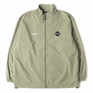 新品 F.C.Real Bristol 24SS ストレッチ ベンチレーション トレーニングジャケット VENTILATION LOGO TRAINING JACKET ベージュ L