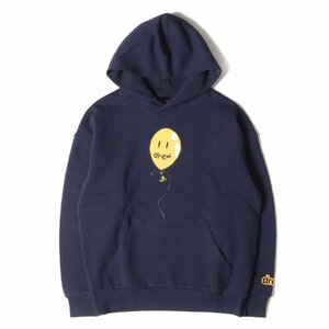 新品 drew house ドリューハウス パーカー サイズ:S バルーン グラフィック スウェットパーカー joy hoodie ダークネイビー フーディー