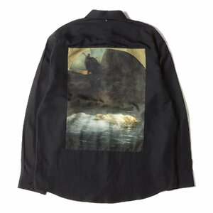 OAMC オーエーエムシー シャツ サイズ:L 22AW LOUVRE 絵画 パッチ アセテート シャツ MARTYR SHIRT 22A28OAY10 THE YOUNG MARTYR