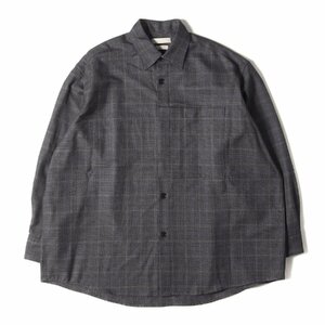 YOKE ヨーク シャツ サイズ:2 21AW チェック オーバーサイズ ビッグポケットシャツ OVERSIZED BIG POCKET SHIRT YK21AW0254SH グレー