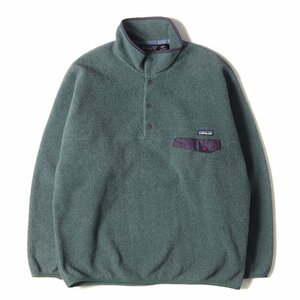 Patagonia パタゴニア サイズ:L 90s フリース スナップT USA製 / Synchilla Snap-T Pullover オリーブグレー 90年代 シンチラフリース