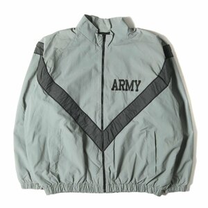 90s 米軍実物 U.S.ARMY IPFU トレーニング ジャケット グレー サイズ:X-LARGE-REGULAR(XL-R) 90年代 ヴィンテージ ミリタリー 古着