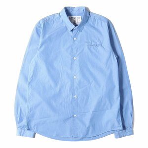 DIGAWEL ディガウェル シャツ サイズ:1 コットン タイプライター ドレスシャツ ライトブルー 日本製 トップス カジュアルシャツ 長袖