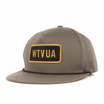 新品 WTAPS ダブルタップス キャップ 19SS ブランドロゴ ワッペン 5パネルキャップ MILITIA 02 / CAP ブラウン レザーストラップ_画像1