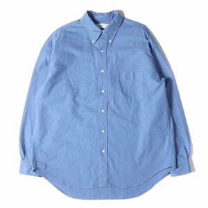 美品 Graphpaper グラフペーパー 23AW オックスフォード オーバーサイズ ボタンダウン シャツ Oxford L/S B.D Box Shirt サックス 2