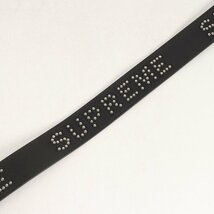 美品 Supreme シュプリーム ベルト サイズ:S/M 18SS スタッズロゴ レザーベルト Studded LOGO Belt ブラック 黒 ブランド アイテム 小物_画像5