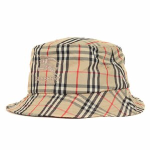 美品 Supreme シュプリーム ハット サイズ:M/L 22SS Burberry バーバリー ノバチェック クラッシャーハット Burberry Crusher ベージュ