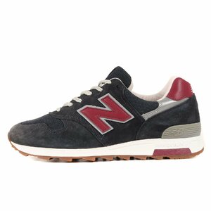 NEW BALANCE ニューバランス サイズ:27.5cm M1400 CU MADE IN USA ネイビー バーガンディー US9.5 D ローカット スニーカー シューズ