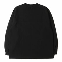 UNIFORM EXPERIMENT Tシャツ サイズ:3 23SS バギー フットボール ロングスリーブTシャツ L/S BAGGY FOOTBALL TEE ブラック_画像2