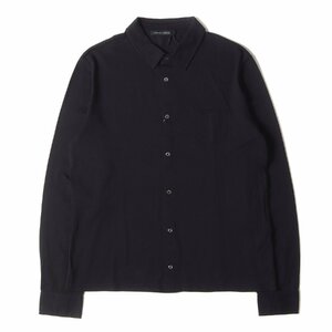 ROBERTO COLLINA ロベルトコリーナ シャツ サイズ:46 International Gallery BEAMS ストレッチ 鹿の子 シャツ R/C JAQ JERSEY ブラック