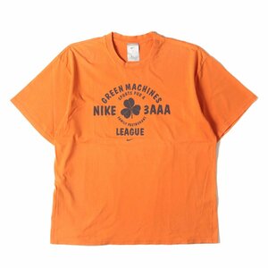 NIKE / vintage ナイキ ヴィンテージ Tシャツ サイズ:XL 90s クローバー グラフィック クルーネック 半袖Tシャツ オレンジ 90年代 古着