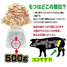 国産豚モツもつ500g 大腸カット済み 訳あり冷凍品 ホルモン格安_画像5