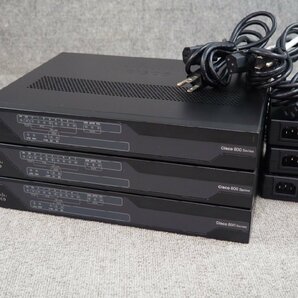 [N566] ☆ 3台セット！ ☆ Cisco 800シリーズ C891FJ-K9 ☆ ACアダプタ×3個付 ☆の画像1