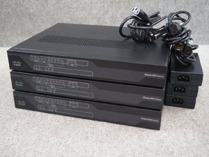 [N568] ☆ 3台セット！ ☆ Cisco　800シリーズ　C891FJ-K9 ☆ ACアダプタ×3個付 ☆