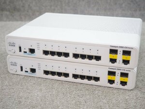 [N570] ☆ 2台セット！ ☆ Cisco Catalyst 2960-CGシリーズ　WS-C2960CG-8TC-L V03 ☆ Version 12.2(55)EX2 ☆