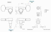 【バラ売りペグ】ゴトー・SG301(1～3弦用1個)・グローバータイプ・GOTOH・国産・日本製・高精度 ・レスポール・アコギなど_画像3