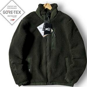 新品 MILLET ミレー GORE-TEX INFINIUM 防風 防寒 高機能 ボアフリースジャケット ブルゾン アウトドアウェア M タウンユース ◆B1927fの画像1