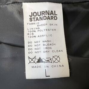 A28 〈希少サイズL〉ジャーナルスタンダード ラムレザー ライダースジャケット シングル 羊革 ブラック L Journal Standardの画像8