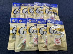 10 sack **DHCgyaba(GABA) 20 day minute (20 bead )x10 sack [DHC supplement ]* Japan all country, Okinawa, remote island . free shipping * best-before date 2026/08