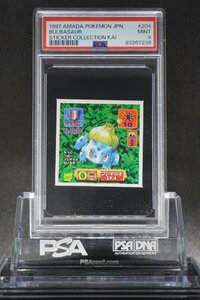 PSA9 フシギダネ 最強シール烈伝改 #204 BULBASAUR STICKER COLLECTION KAI 1997 AMADA POKEMON JAPANESE MINT