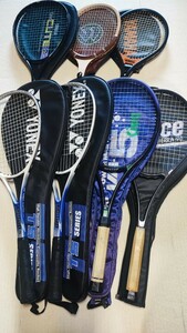 【７点まとめ売り】 テニスラケット　ウィンブルドンチャンピオンシッププロ　ウッドラケット　DUNLOP YAMAHA