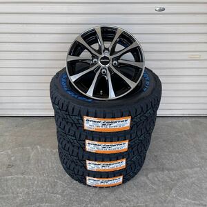 Laffite ◆LE-07◆ TOYOオープンカントリーRT 165/80R14ホワイトレター　チューナーサイズ　リフトアップ軽トラ 軽バン 4本セット