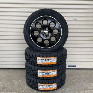 ララパームオーバル◆TOYOオープンカントリーRT155/65R14軽トラ軽バンクロカンエブリィスペーシアギアハイゼットブラック