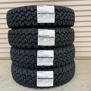 【2024年】法人宛4本18900円〜◆604V　RD-604 STEEL【145/80R12】145R12 6PRブリヂストンアクティ エブリィ軽バン 軽トラック用LTタイヤ◆