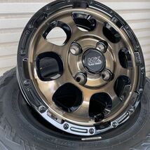 マッドクロス グレイス◆12X4.0J+43 100-4H◆JWL-T ブロンズクリア TOYO◆オープンカントリーR/T◆145/80R12 145R12 6PR 軽トラ 軽バン_画像4