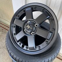 ナイトロパワーM6カービン◆ 新品グッドイヤーRVF02◆165/55R15◆4本セット◆エブリィハイゼットスペーシアギアデリカミニ ガンブラック_画像4