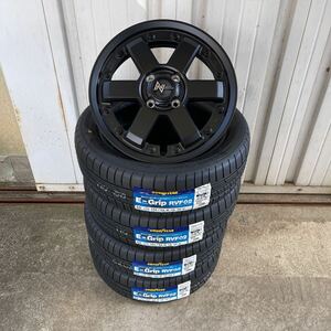 ナイトロパワーM6カービン◆ 新品グッドイヤーRVF02◆165/55R15◆4本セット◆エブリィハイゼットスペーシアギアデリカミニ ガンブラック