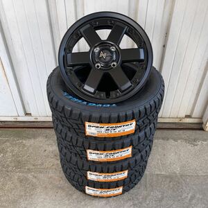 ナイトロパワーM6カービン◆ TOYOオープンカントリーRT◆165/65R15◆4本セット◆ダイハツタフト　軽トラ軽バンホワイトレターガンブラック